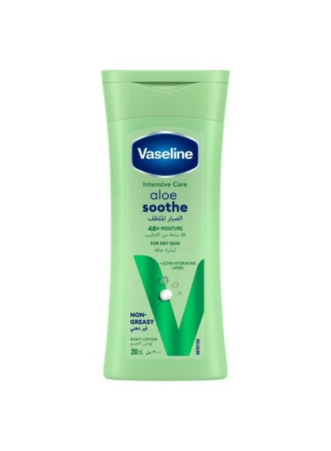 VASELINE Intensive Care Body Lotion, Aloe Soothe, 200ml
